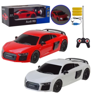 Машина акумуляторна на р/к MZ 27057 (24шт) Audi R8 1:24 у коробці 26*14*10,5 см