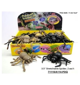 Павук силіконовий A114-PDQ (288шт/2) тягнучка 3,5'' 2 види 36 шт у коробці 46,3*31,8*41,9 см