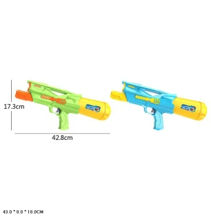 Водяна зброя 43 см JS515 (96шт/2) з накачкою 2 види у пакеті 43*8*18 см