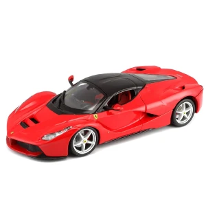 Автомодель металева 1:24 Laferrari 18-26001 (6шт) BBURAGO червоний/білий у коробці