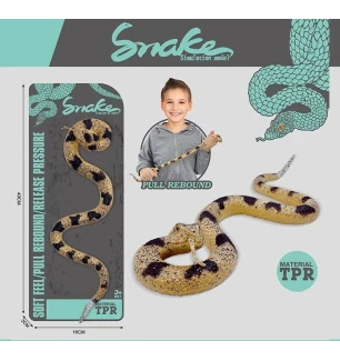 Змія гумова C 6130-31 (120шт/2) на листі  