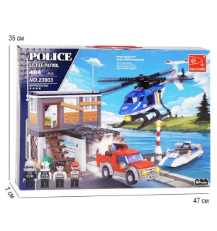 Конструктор AUSINI 23803 (12шт/2) "Поліцейська операція" 476 деталі у коробці  