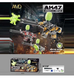 Автомат дитячий ZY 913 A (24шт) 3 кольори автоматичний принцип роботи акумулятор 7.4V стріляє орбіза