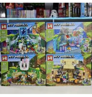 Конструктор Майнкрафт MY WORLD MINECRAFT MG1299 (72шт/2) 4 види 304 елементи у коробці