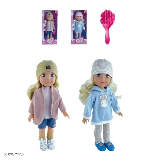 Лялька 40 см YL2335J-C/YL2335J-D (24шт/2) аксесуарами 2 види у коробці 38,6*8,7*17,5 см