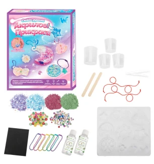 Акрилові прикраси 41029 / 68656  (96шт) "WToys" 2 види епоксидний клей активатор силіконові молди пр