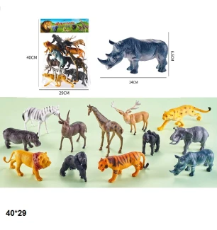 Дикі тварини гумові 050-A22 (60шт/2) 12 шт у пакеті 40*29*6 см
