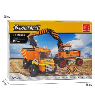 Конструктор AUSINI 29605 (12шт/2) "Міські будівельники" 317 деталей у коробці