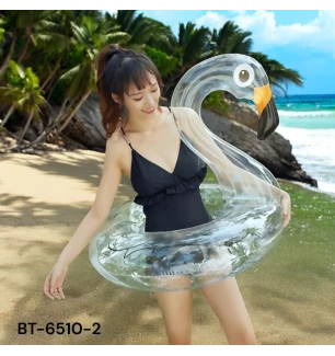 Круг фламінго прозорий для плавання надувний BT-6510-2 (90шт) у пакеті