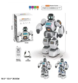 Робот на р/к JYX002 (16шт) інтерактивний акумуляторний USB музичний світиться ходить танцює повторює