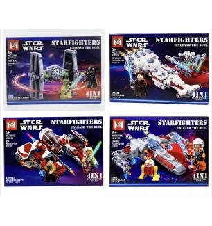 Конструктор Star Wars MG2193 (120шт/2) 4 види 294-378 елементи у коробці