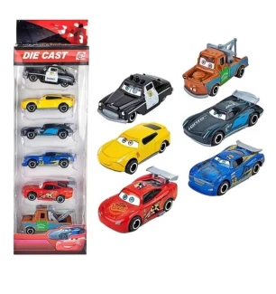 Набір машин 6 шт "Тачки" Cars 760-15 (48шт/2) у коробці 