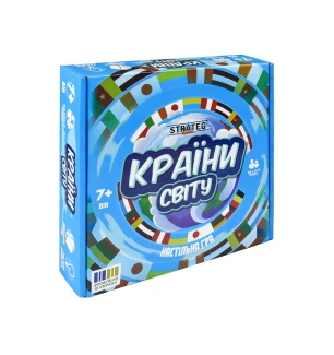 Навчальна гра "Країни світу" (укр) 30952 (10шт) у коробці 25,5*25*5 см