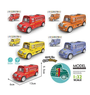 Автобус інерційний JW 567-066 (360шт/2) 4 види шкільний автобус у пакеті 