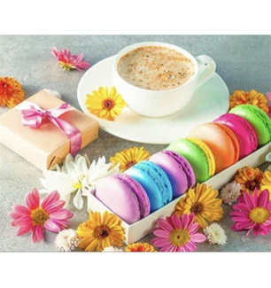 Алмазна картина SK85995 «Colored macarons» розміром 40*50 см