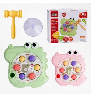 Стукалка 668-228 (72шт) 2 кольори “Крокодил” молоточок 6 осередків у коробці  