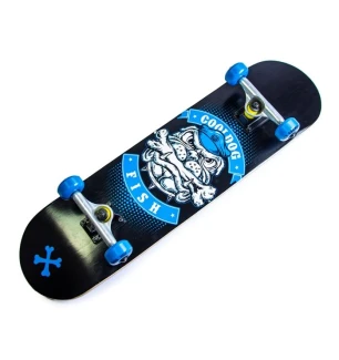 Скейт дерев'яний "FISH SKATEBOARD COOL DOG" SD13 (6шт) колеса PU, у пак.