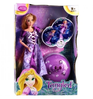 Лялька Tangled "Рапунцель" "Р"  ZT8676 батар., світ., муз., крутитьяся на підставці, в кор. 22*33,5*