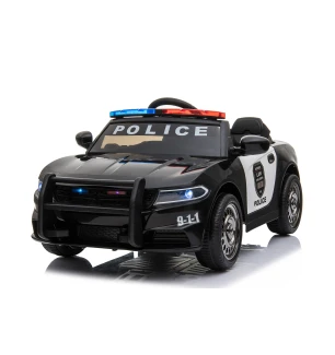 Електромобіль Police T-7654 EVA BLACK (1шт) легковий на Bluetooth 2.4G Р/К 2*6V4.5AH мотор 2*30W з M