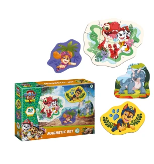 Набір магнітів 200821 (32шт) Dodo «Paw Patrol. Динозаври на острові» у коробці 14*4*20 см