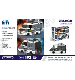 Конструктор Kids hits IBLOCK JUNIOR KH42/003/2 (36шт/2) 193 деталей у коробці 24*16*6 см