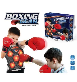 Музична інтелектуальна боксерська машина тренажер B 4014 (24шт/2) підсвічування музичний супровід зв