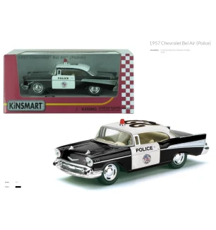 Модель машини KINSMART KT5323W (96шт/2) CHEVROLET BEL AIR (1957) Police металева інерційна відкриваю