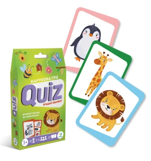 Карткова гра 301244 (32шт) «Вікторина: Вгадай тварину!» Dodo у коробці 19×11×3 см