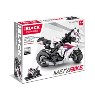 Конструктор машина IBLOCK PL-920-188 (36шт/2) 289 деталей МЕГАBIKE у коробці 28*21*5,5 см