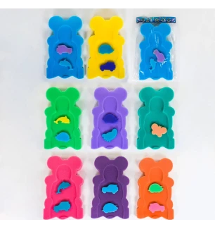 Килимок поролоновий у ванночку великий 59717 (12шт) 9 видів у пакеті 52.5 см × 32 см × 8 см