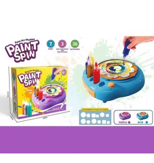 Набір для малювання ME 188 (20шт) електрична машинка що обертається 7 кольорів фарб основи для малюв