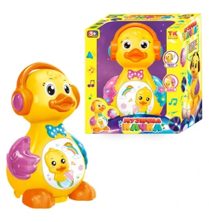 Музична качка 48510 / 0619 (40шт/2) "TK Group" українською мовою світло звук колесо вільного ходу не