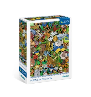Пазли патротичні 300587 (22шт) Dodo "Український настрій" 300 елементів у коробці 24*5*18 см
