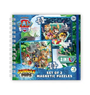 Магнітний пазл 200543 (23шт) Dodo «Paw Patrol. Лапи джунглів» блокнотом 14,5 × 15 × 2 см