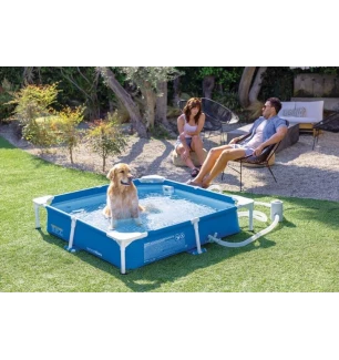 Басейн каркасний INTEX 48402 (1шт) для домашніх тварин з металевим каркасом скімером та диспенсером