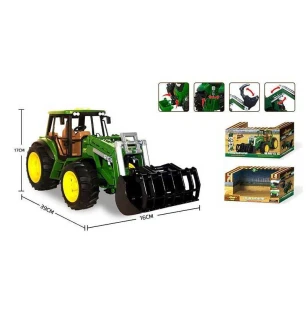 Трактор інерційний 550-2 S (12шт) звук підсвічування гумові колеса відкрита кабіна рухливі частини у